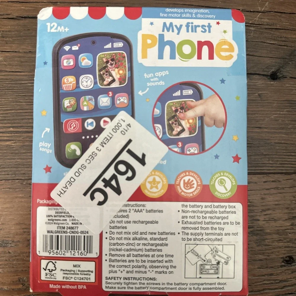 NEW Play Right My First Cell-Phone Smart Toy for Toddlers Kids Ages 12+M